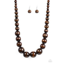 Load image into Gallery viewer, Paparazzi - Effortlessly Everglades - Black Wood Necklace - Paparazzi Accessories