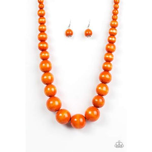 Paparazzi - Effortlessly Everglades - Black Wood Necklace - Paparazzi Accessories