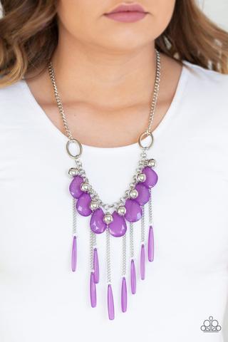 Roaring Riviera - Purple Necklace - Paparazzi Accessories - Paparazzi Accessories