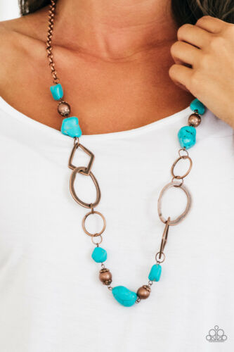 That's TERRA-ific Blue Necklace - Paparazzi Accessories - Paparazzi Accessories