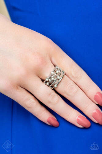 Paparazzi Paparazzi - Make Way For Broadway - Fashion Fix White Pearl Ring Apparel & Accessories