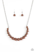 Load image into Gallery viewer, The Fashion Show Must Go On - Brown Pearl Necklace - Paparazzi Accessories - Paparazzi Accessories