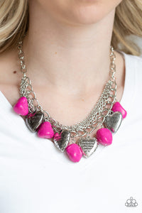 Change Of Heart - Pink Necklace - Paparazzi Accessories - Paparazzi Accessories